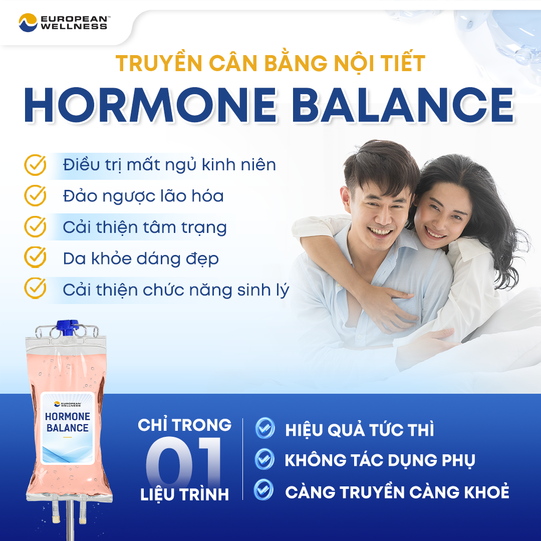 Liệu pháp truyền cân bằng nội tiết tố Hormone Balance